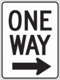 One Way Right Arrow