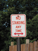 No Standing Any Time