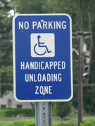 Handicapped Unloading Zone